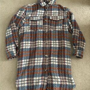 Plaid Women's Jacket - Blue, Brown, White